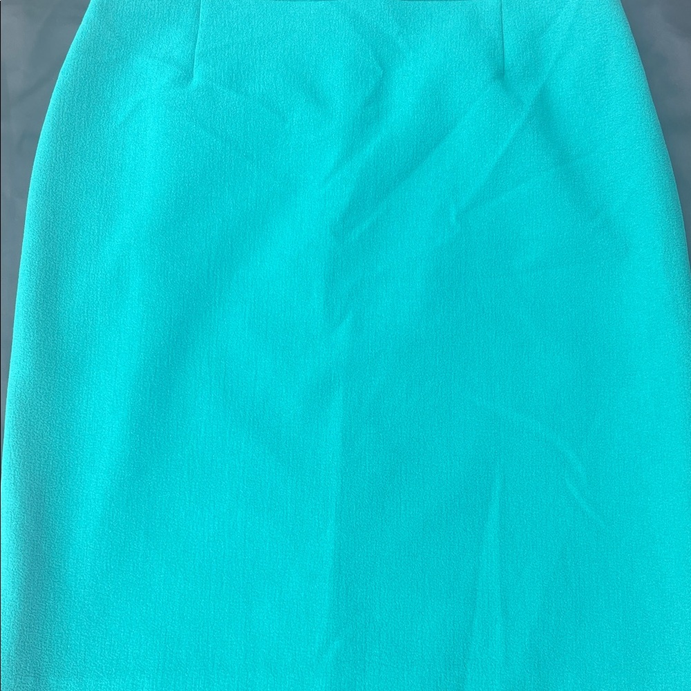 Chic Aqua Pencil Skirt